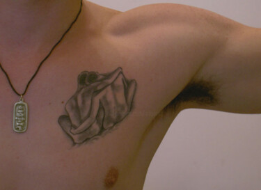 Fotografia zatytułowany „gay male tattoo hom…” autorstwa Raphael Perez, Oryginalna praca, Atrament