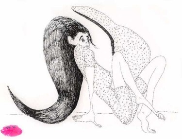 Tekening getiteld "drawings of women i…" door Raphael Perez, Origineel Kunstwerk, Inkt