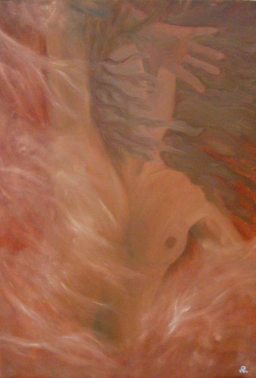 Painting titled "Vesta" by Raquel Marques, Original Artwork, Oil