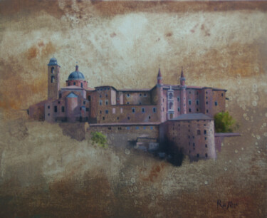 Painting titled "Urbino" by Rasèr, Original Artwork, Oil