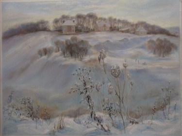 Картина под названием "Лыжный сезон" - Светлана Васильева, Подлинное произведение искусства, Масло