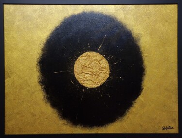 Malerei mit dem Titel "LOOCK OF GOLD" von Rasty Stone, Original-Kunstwerk, Acryl