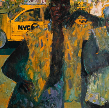 "Taxi NY" başlıklı Tablo Николай Коробейников tarafından, Orijinal sanat, Petrol