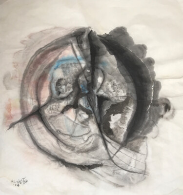 Malerei mit dem Titel "ENIGMÁTICO" von Raul Cañestro Caballero, Original-Kunstwerk, Tinte