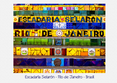 Fotografia zatytułowany „escadaria-selaron-r…” autorstwa Raúl Regalbuto, Oryginalna praca