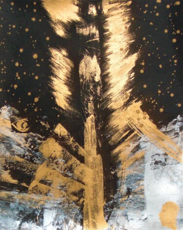 Ζωγραφική με τίτλο "Abyss" από Raven, Αυθεντικά έργα τέχνης, Ακρυλικό
