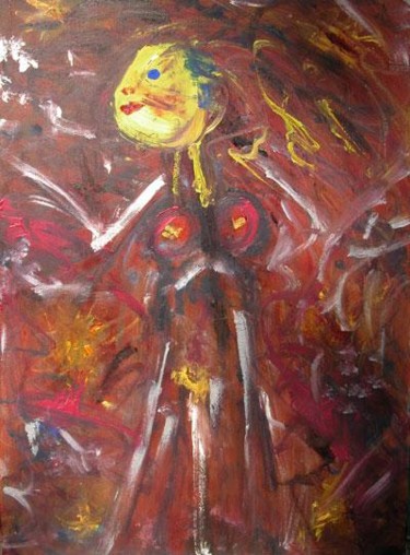 Painting titled "The Sun Maiden" by Jon Mac, Original Artwork