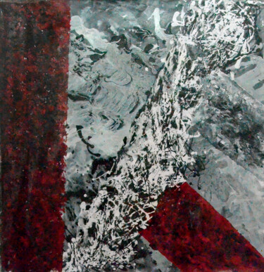 Ζωγραφική με τίτλο "Your Struggle" από Ravi Vishwakarma, Αυθεντικά έργα τέχνης, Σμάλτο Τοποθετήθηκε στο Ξύλινο φορείο σκελετό