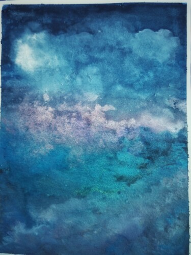 Photography titled "Acid sea" by Ravid Wolff, Original Artwork, Watercolor