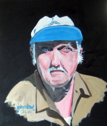 Painting titled "Mario" by Ray Johnstone, Original Artwork