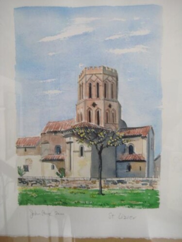 Peinture intitulée "St Lizier" par Ray Johnstone, Œuvre d'art originale