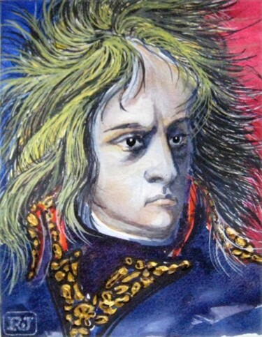 Painting titled "Napoleon Bonaparte" by Ray Johnstone, Original Artwork, Oil