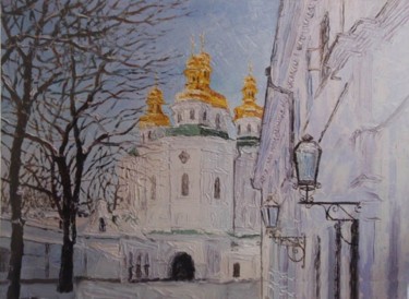 Pittura intitolato "Lavra" da Mikhail Rayev, Opera d'arte originale, Olio