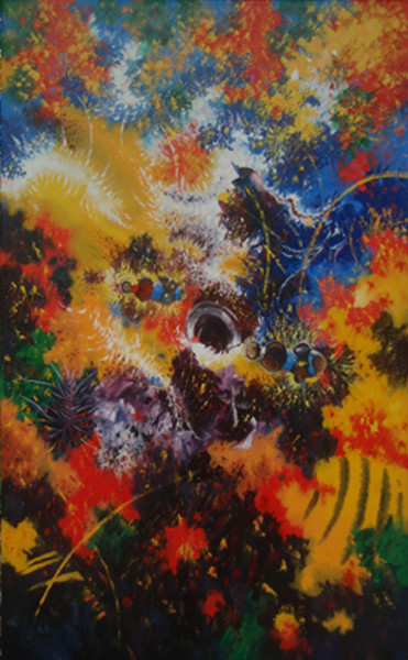 Peinture intitulée "The joy of life" par Mikhail Rayev, Œuvre d'art originale, Huile