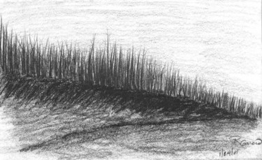 Drawing titled "Untitled Landscape" by Ray Garcia, Original Artwork