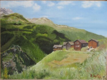 Painting titled "le-val-dilliez.jpg" by Raymond Actis-Datta, Original Artwork