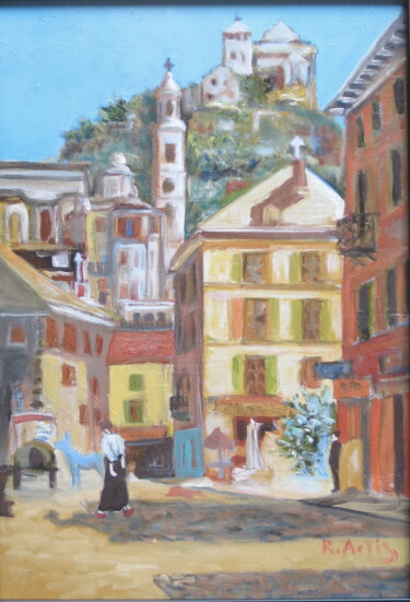 Painting titled "Rue de Lausanne" by Raymond Actis-Datta, Original Artwork
