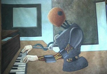Painting titled "A Sonata For Satie" by Raymond Betancourt, Original Artwork