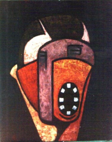 Painting titled "Face" by Raymond Betancourt, Original Artwork