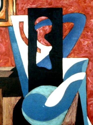 Painting titled "Seated Woman" by Raymond Betancourt, Original Artwork