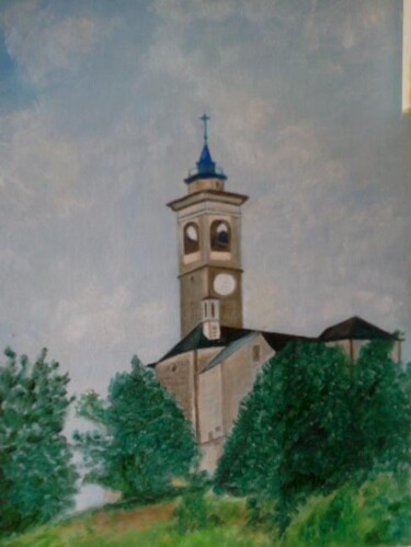 Painting titled "Chiesa di Premia" by Raymond Cyran, Original Artwork