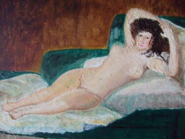 Painting titled "La Maja Devetue" by Raymond Cyran, Original Artwork