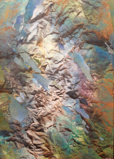 Peinture intitulée "Obliques" par Raymond Guibert, Œuvre d'art originale, Aquarelle