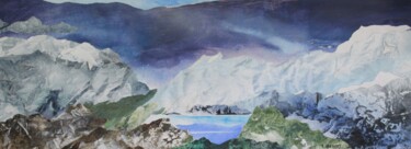 Pittura intitolato "panoramique ciel so…" da Raymond Guibert, Opera d'arte originale, Collages