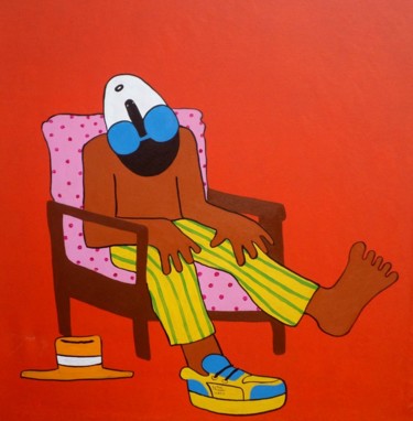 Malerei mit dem Titel "Sweet time" von Raymond Yves Kono, Original-Kunstwerk, Acryl