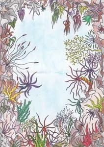 Рисунок под названием "Reef" - Raymond Shumeliov, Подлинное произведение искусства