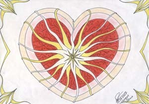 Рисунок под названием "heart of summer" - Raymond Shumeliov, Подлинное произведение искусства