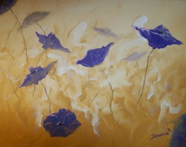 Painting titled "Poppies" by Raymond Doward, Original Artwork, Oil