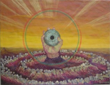 Peinture intitulée "Midas Dream" par Raymundo Garza, Œuvre d'art originale, Huile