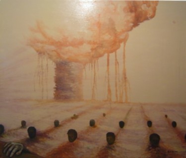 Peinture intitulée "Voluntades Sepultad…" par Raymundo Garza, Œuvre d'art originale, Huile