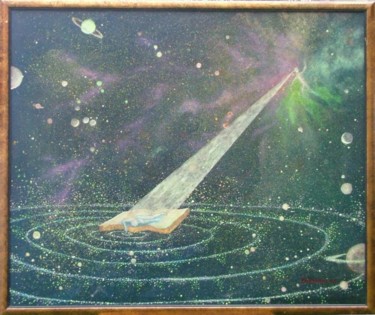 Painting titled "Conciencia Universal" by Raymundo Garza, Original Artwork, Other