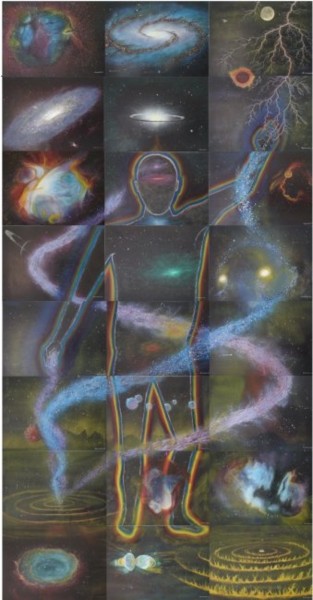 Pittura intitolato "Vortices: Recintos…" da Raymundo Garza, Opera d'arte originale, Altro