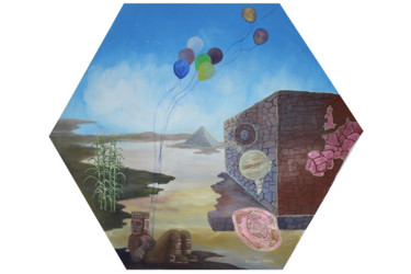 Painting titled "distant-worlds.jpg" by Raymundo Garza, Original Artwork