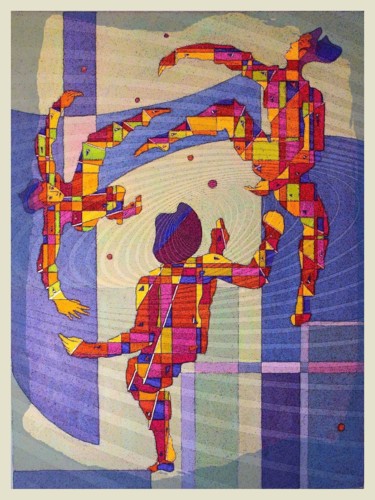 Incisioni, stampe intitolato "Jugler Ballfoot" da Raynald Marcoux, Opera d'arte originale, incisione