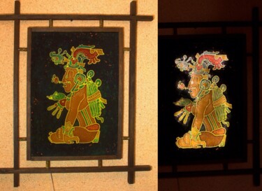 Картина под названием "Maya maise god" - Rayo Cazar, Подлинное произведение искусства, Другой