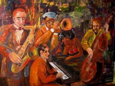 Painting titled "Jazz session" by Rayray, Original Artwork, Other