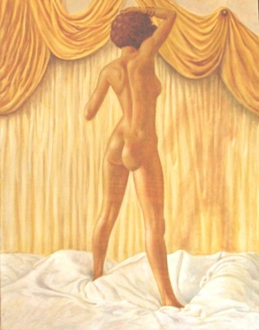 Painting titled "Good morning world" by Rayray, Original Artwork, Oil