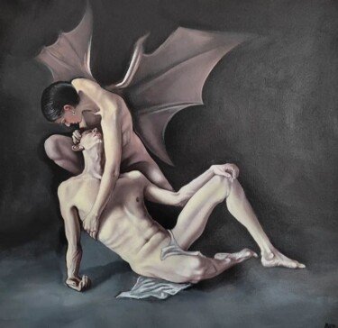 Impressões e gravuras intitulada "Lucifer" por Raz Negev, Obras de arte originais, Acrílico