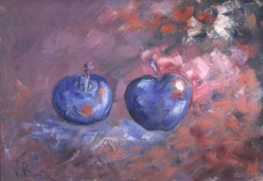 Картина под названием "Plum and apple psyc…" - Victoria Raznatovskaya, Подлинное произведение искусства