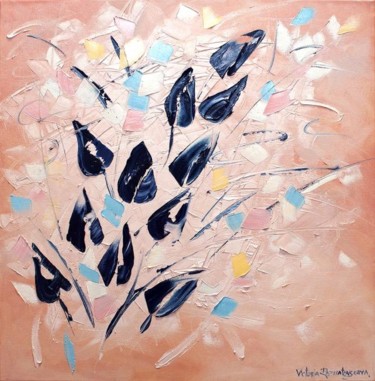 Картина под названием "Blue tulips" - Victoria Raznatovskaya, Подлинное произведение искусства
