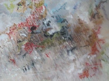 Malerei mit dem Titel "La pluie" von Richard Boutboul, Original-Kunstwerk, Öl