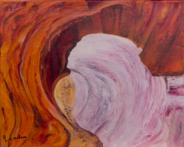 Peinture intitulée "Roches à Antelope 3" par Renée C. Achour, Œuvre d'art originale, Huile