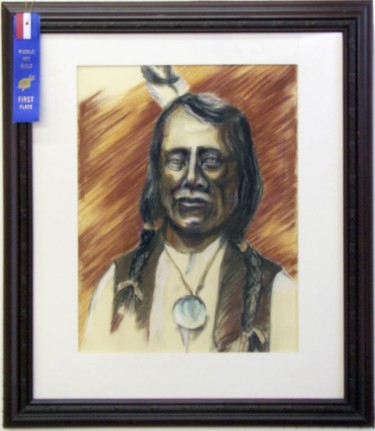 Painting titled "Red Cloud" by Robert C Maize, Original Artwork, Oil
