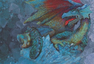 Painting titled ""I Dragon"" by Robert C Maize, Original Artwork