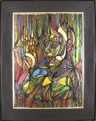 Painting titled "REFLECTIONS OF KAFKA" by Robert C Maize, Original Artwork