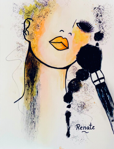 Color me Autumn... Painting titled "Color me Autumn..." by Renate Dartois, Original Art, Watercolor